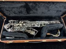 Like-New Black Nickel Plated Unison Tenor Sax with 2 Necks - Serial # 605081